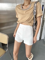 Morden 197 Summer new Korean version outside wearing body riding pants casual sports hitting bottom pants thin shorts women
