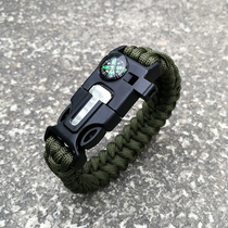 Outdoor mountaineering umbrella rope weaving survival bracelet field tactical survival equipment Flint Compass Call whistle