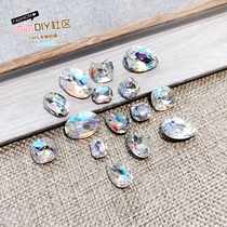 Wood Wood DIY Community Diy Handmade Hair Accessories Material K9 High Quality Seven Color Crystal Drill Crystal Nude Drill