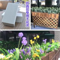 Simulation flower arrangement DIY material dried flower flower shop supplies wedding car suction cup groove foam gray wedding