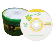 Banana CD disc VCD disc MP3 car music CD non-destructive burning disc music blank disc 700MB