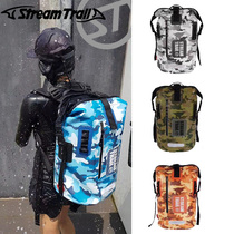 Japan StreamTrail Dry-tank 25L camouflay outdoor travel diving Anadromous Waterproof Double Shoulder Backpack