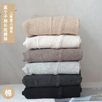 Extended leggings pantyhose womens tall super long autumn and winter season outerwear thickened velvet vertical stripes stepping on feet cotton pantyhose