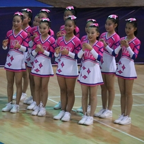 New one-piece skirt cheerleading skills cheerleading flower ball cheerleading competition suit suit suit does not leak belly style