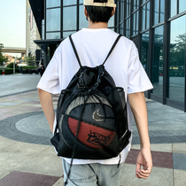 Basketball bag Shoulder backpack Training mens and womens football Lightweight large capacity net pocket shoulder travel bag Sports fitness bag