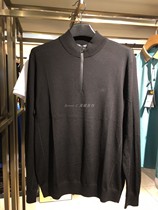 BRAUN BUFFEL Blansch autumn and winter half turtleneck pure cardigan knitted pullover sweater base shirt mens thin