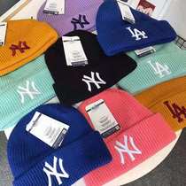 Childrens hat 2021 Winter New NY girl Joker letters knitted thick pullover wool hat tide man 13 years old