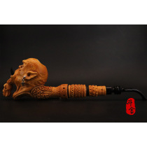 Turkish master KORAYHAN sepiolite pipe carving World of Warcraft Hell Roaring Sea Bubble Rock N