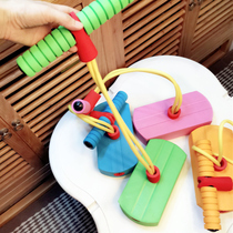 Childrens bouncer jump rod Frog jump Student bounce Kindergarten sports trainer High jump with sound elastic rod