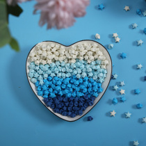 Gradient finished star folded blue lucky star wishing bottle handmade creative gift for male girlfriend on valentine's day