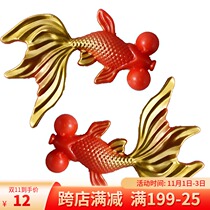 10 Koi carp red gold birthday cake decoration ornaments grandparents happy birthday baking dress