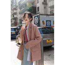  Meiding casual blazer womens spring and autumn suit top autumn early autumn small high-end black white gray