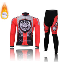 ROCK rapping ROCK band Mountain road bike riding suit long sleeve set winter fleece bike suit