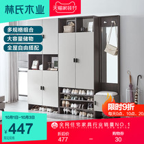 Lins wood entrance hall entrance hall cabinet shoe cabinet integrated multifunctional household door locker high vertical JQ3N