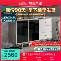 Lins wood new Chinese side cabinet solid wood household kitchen cabinet Italian tea storage cabinet restaurant KZ1T