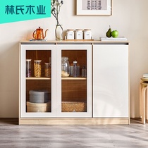 Lins wood industry Modern simple living room dining side cabinet Dining room cabinet wall household storage tea cabinet cupboard BR1T