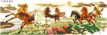 Cross stitch electronic drawings 2353 jun ma fei teng success ba jun tu PAT source file