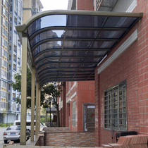 Villa aluminum alloy window shed courtyard terrace rainproof shed outdoor PC endurance panel sunshade rain car shed awning