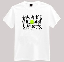 Tennis commemorative T-shirt Lycra cotton short-sleeved spring and summer clothes peripheral accessories Casual clothes Sports jersey jersey round neck