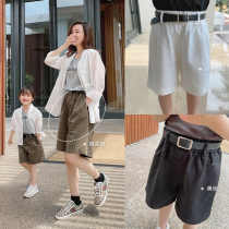 Chens mothers dress 2022 summer dress new mother western dress pants 100 hitch girl shorts