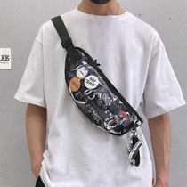 Tide brand superme liey shoulder bag ins Super fire men chest bag canvas travel shoulder women running bag