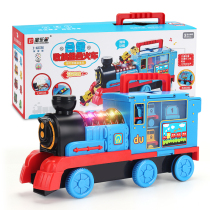 Torto Marthys small train track toy set alloy inertia children Boy electric storage car 61
