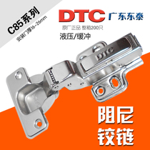 Dongtai DTC damping hydraulic buffer hinge cabinet wardrobe door hinge spring aircraft pipe hinge C85