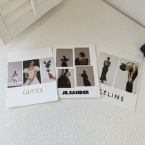  ins Fashion big-name style Pictorial Model Magazine Clothing store Studio decoration posing background props card