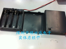 Brand new No. 5 4 sections battery box with lid AA safety battery box 6V battery box with switch with cover