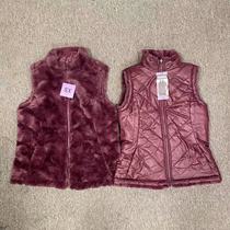 Reversible ladies waistcoat double-sided wear simple comfortable and warm 1328186