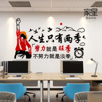 One piece inspirational slogan wall sticker 3D stereo sales Corporate culture wall Company sticker Office wall decoration