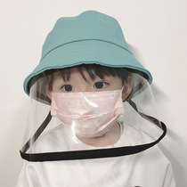 Protective face shield Sun hat kids mask Anti-spitting child