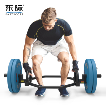 Dongji large ring bar hard bar barbell bar large hole universal ring bar fitness equipment shrug hex bar