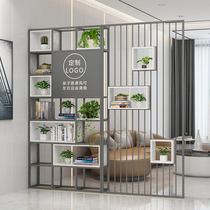 American iron art floor folding screen partition living room entrance modern minimalist Hyun Guan Cabinet Office Shielded Shelve