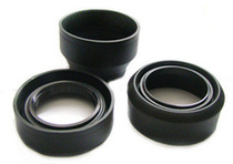 Three-use hood 49mm52mm wide-angle medium-focus telephoto metal ring soft rubber folding