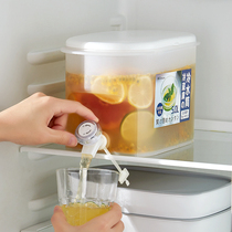 Cold bucket with faucet beverage barrel wine barrel refrigerator juice Net red bottle tea break fruit tea barrel Cola barrel container box