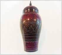 Pakistani handicrafts Walnut wood carving special new tea can painting promotion