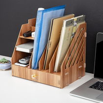 Simple bookshelf multi-layer folder storage box drawer type A4 file frame pen holder office supplies information