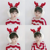 Childrens earmuffs cute Christmas deer winter baby warm antifreeze earbags for men and women