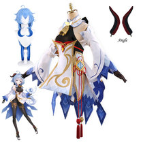 Genshin Impact Gan Yu Cosplay Dresses Bluey Wig Dresses Sets