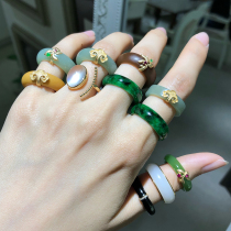  Futai jewelry Beeswax white jade live deposit link Single shot does not ship carefully