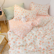 Pure Cotton Dormitory Bed Bedding Three Sets College Students Single Bed Sheets Quilt Cover Children Quilts Four Sets Full Cotton Women