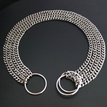 Stainless Steel Widening P Chain Multi-row Item Circle Control Chain Training Dog bullfighting dubincas Roman dog Tibetan mastiff prevention