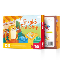 TOI fishing selling fish 2 in 1 game Frank fish shop puzzle simulation business early childhood education toys