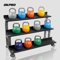 Gym special kettlebell holder for mens private education commercial steel three-layer shelf competitive combination adjustment kettlebell Holder