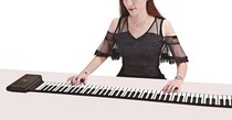 61-key hand-rolled piano soft piano no sound thickened keys Portable folding piano electronic piano charging