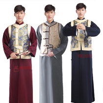 Chinese style Chinese style Tang dress Mens master clothes landlord clothes foreign Butler shopkeeper elder brother performance costumes