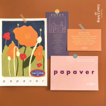 LuuJ Original contrast flower series 2 card wall decoration poster