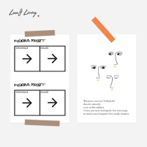 LuuJ minimalist mini poster design postcard black and white modern wall decoration