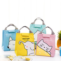 New waterproof portable Bento bag lunch bag cartoon large insulation bag creative cute portable ice bag Bento